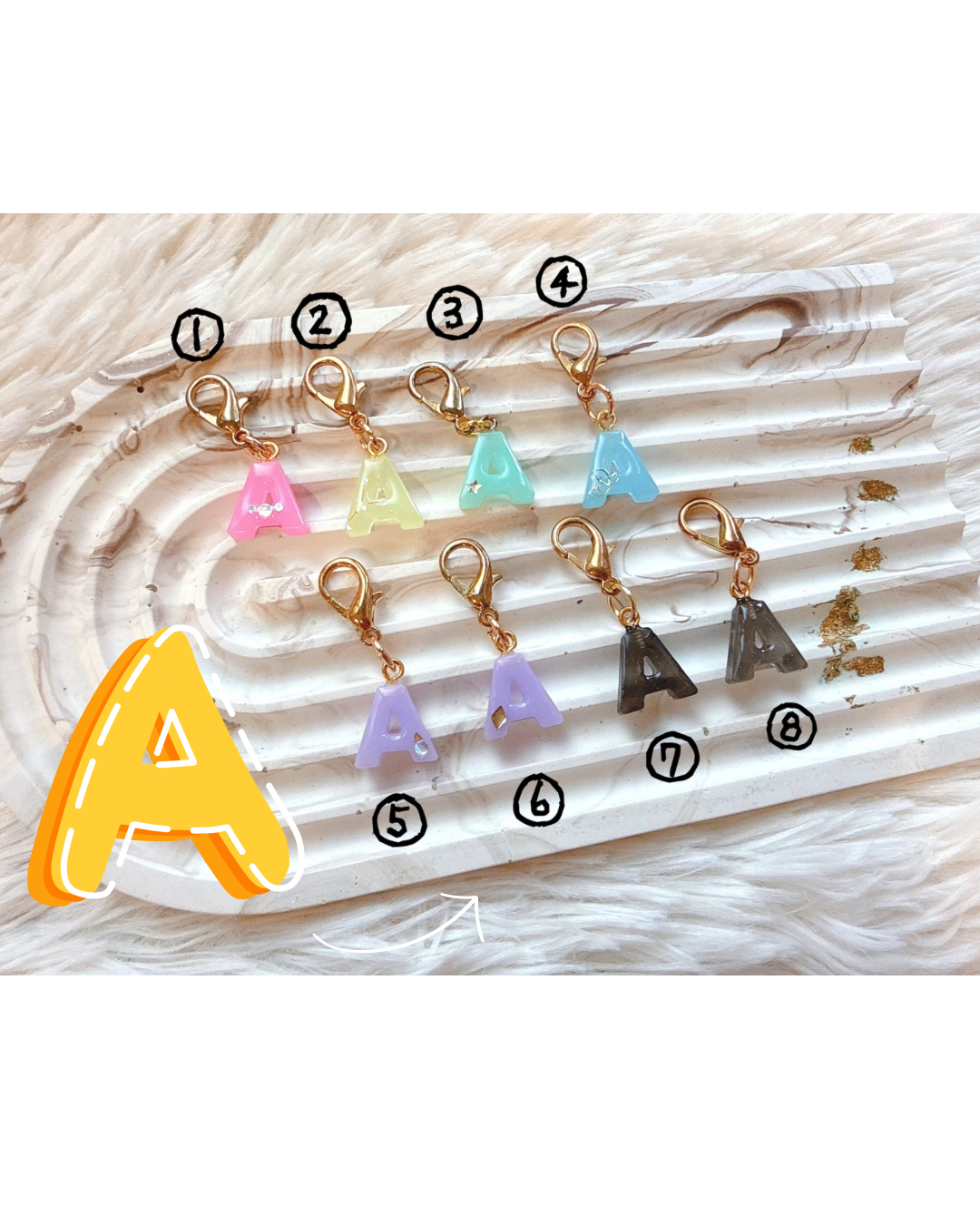 イニシャルチャーム『Ａ』の画像