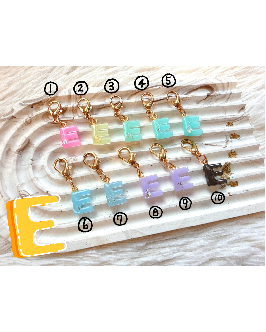 イニシャルチャーム『Ｅ』の画像